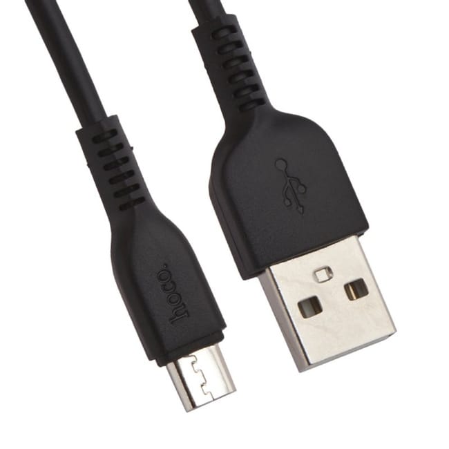 Кабель USB Hoco X20 Micro черный 1м