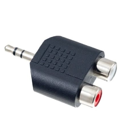 Переходник PERFEO Jack 3.5 мм (стерео) вилка - 2xRCA розетка (A7012)