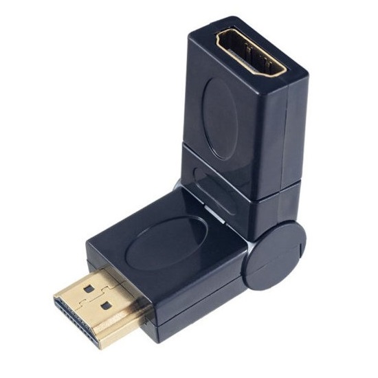 Переходник PERFEO HDMI A вилка - HDMI A розетка (A7013) поворотный на 360 градусов