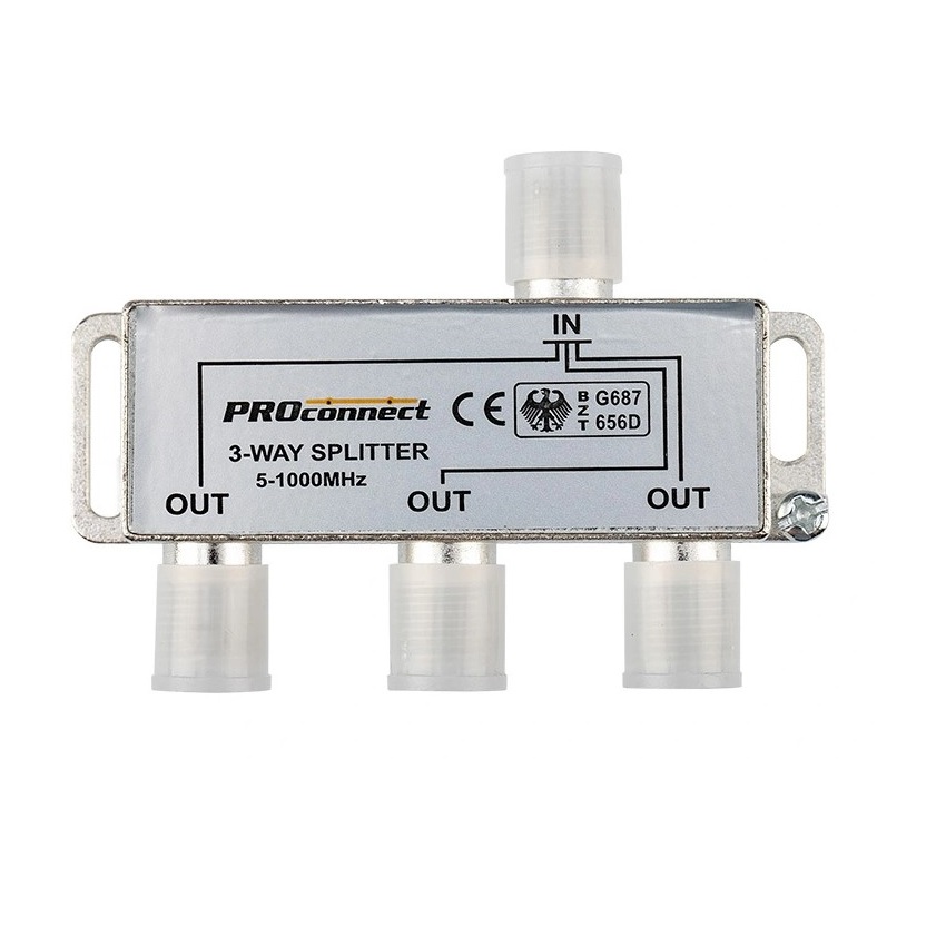 Сплиттер ТВх3 F разъем 5-1000МГц PROCONNECT (05-6022)