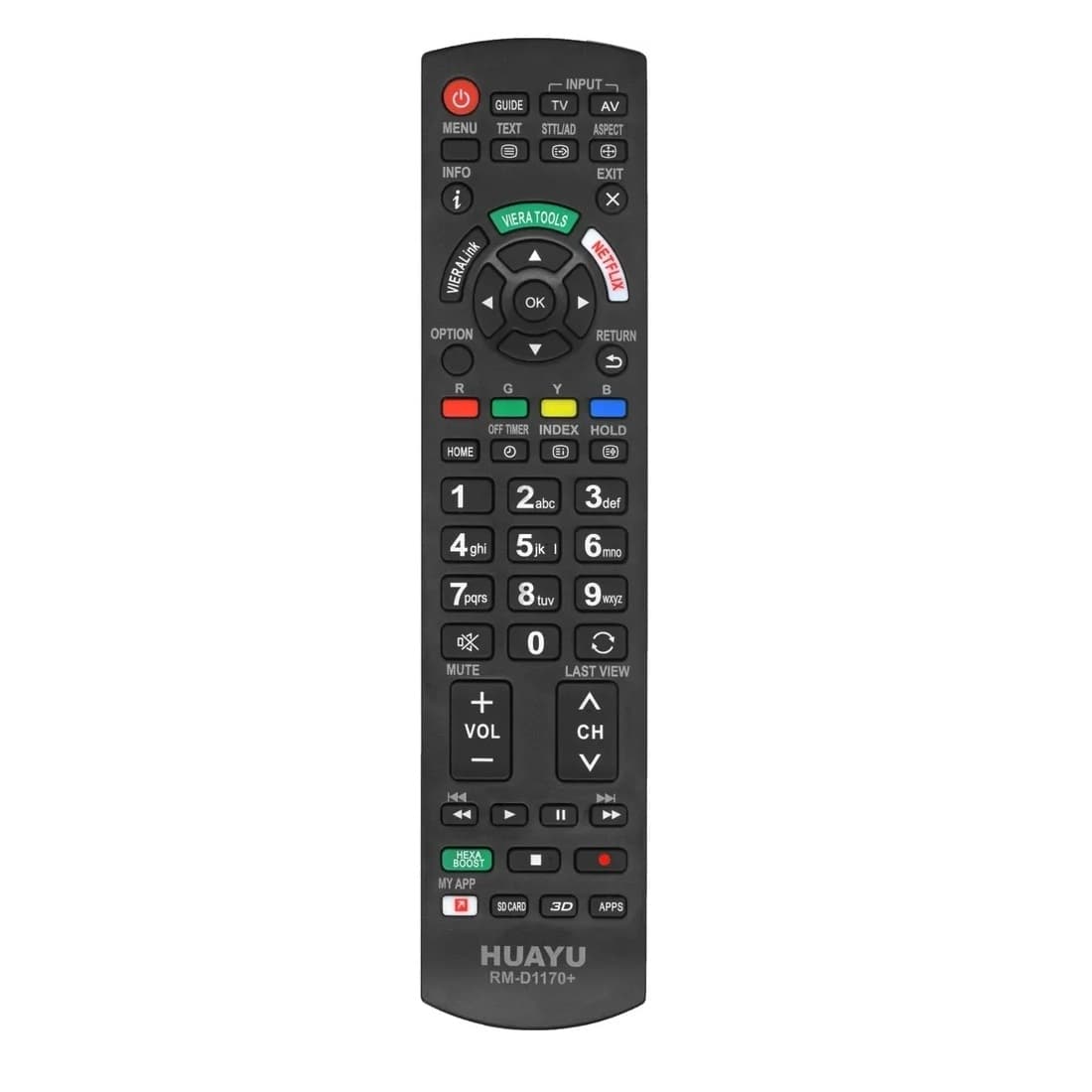 Универсальный пульт Huayu для Panasonic RM-D1170+